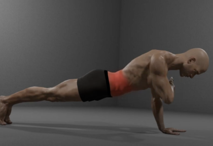 Plank with Shoulder Tap