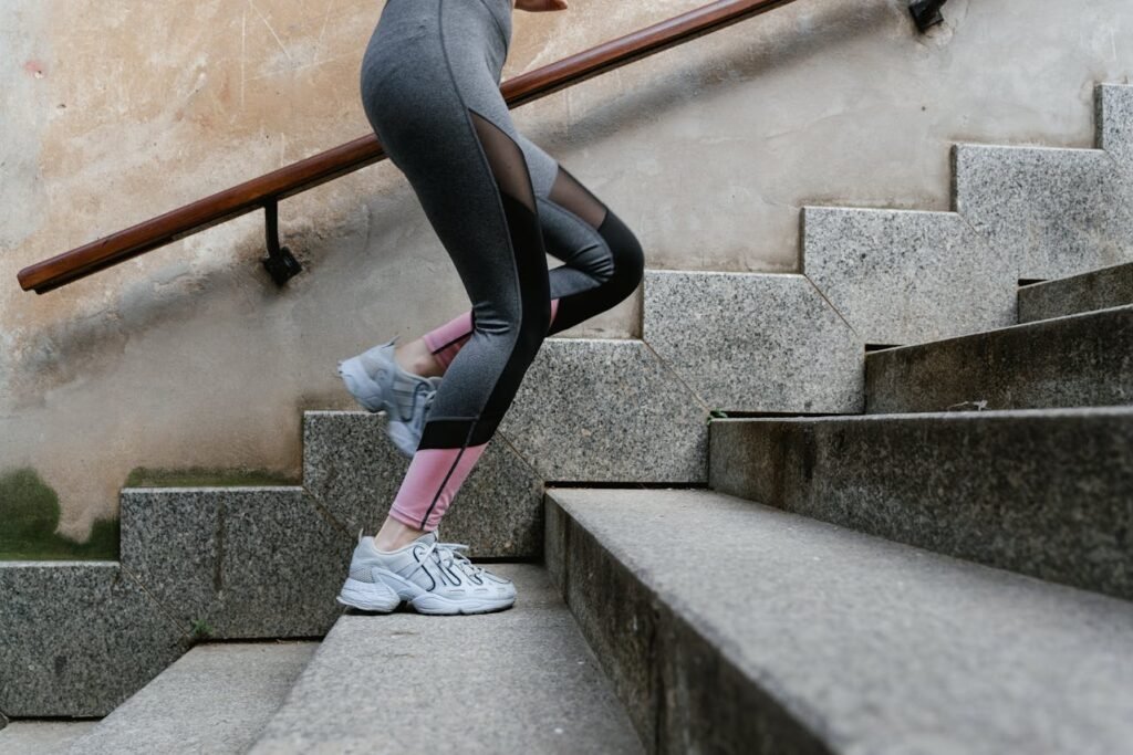 Beginner-friendly stair climbing workout designed for overall fitness. Includes warm-up, detailed exercises, and cool-down.